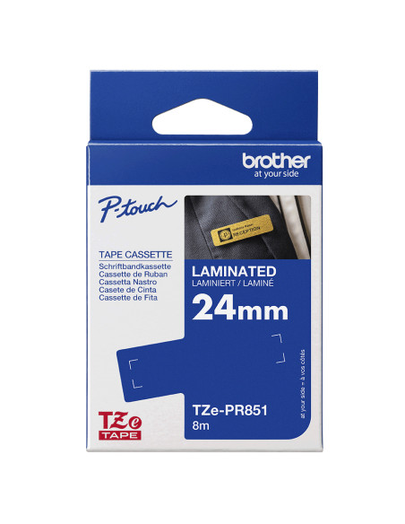 Brother TZE-PR851 nastro per etichettatrice Nero dorato