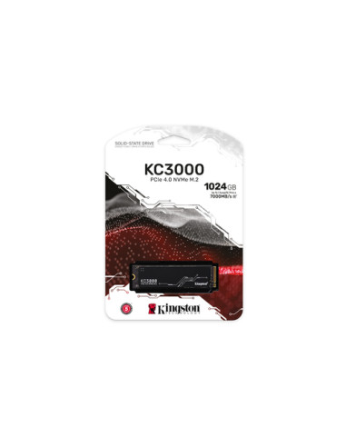 SSD KINGSTON M.2(2280)  1024GB NVME SKC3000S/1024G PCIE4.0X4 READ:7000MB/S-WRITE:3900MB/S