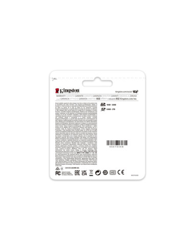 Kingston Technology 32GB Canvas React Plus SDHC UHS-II 300R/260W U3 V90 for Full HD/4K/8K