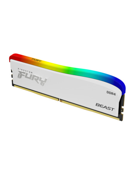 Kingston Technology FURY Beast 16GB 3200MT/s DDR4 CL16 DIMM bianco RGB SE