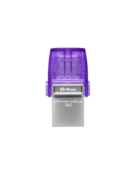 Kingston Technology DataTraveler 64GB microDuo 3C 200MB/s dual USB-A + USB-C