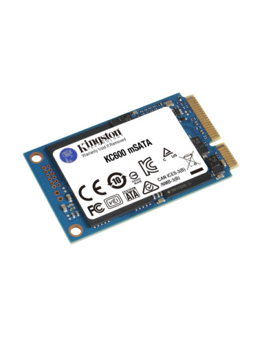 Kingston Technology Drive SSD KC600 SATA3 mSATA 256G