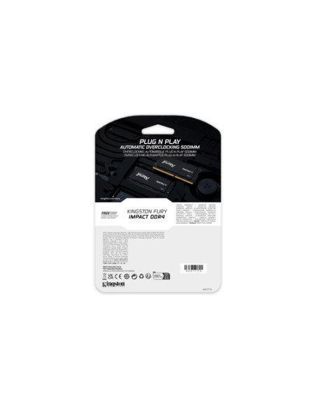 Kingston Technology FURY 16GB 2666MT/s DDR4 CL15 SODIMM 1Gx8 Impact