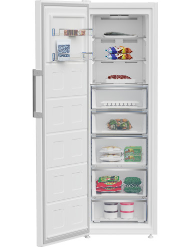 Beko B5RMFNE314W: Congelatore Verticale Beyond, Total No-Frost, 286 L, 59.5 cm