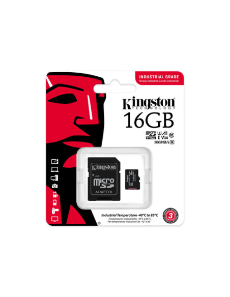 Kingston Technology Industrial 16 GB MicroSDHC UHS-I Classe 10
