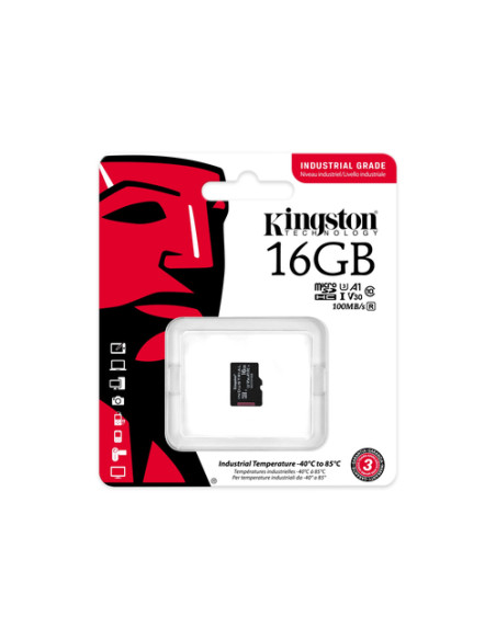 Kingston Technology Industrial 16 GB MicroSDHC UHS-I Classe 10