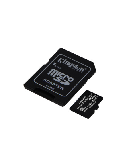 Kingston Technology Scheda micSDHC Canvas Select Plus 100R A1 C10 da 32GB + adattatore