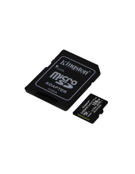 Kingston Technology Scheda micSDXC Canvas Select Plus 100R A1 C10 da 128GB + adattatore