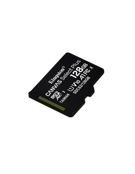 Kingston Technology Scheda micSDXC Canvas Select Plus 100R A1 C10 da 128GB + adattatore