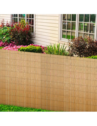 Recinzione da Giardino in Canna 100x1000 cm