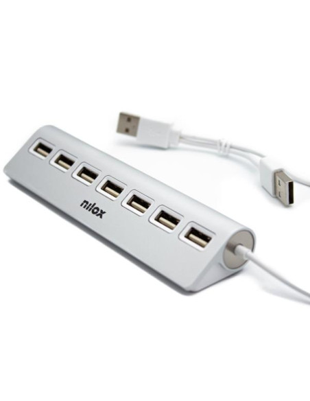 HUB 7 PORTE 2.0 ALLUMINIO