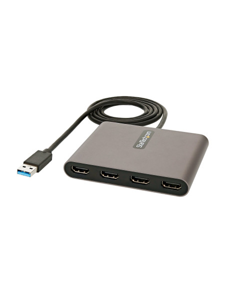 StarTech.com Adattatore USB-A a HDMI 1080p 60 Hz a 4 porte - Convertitore USB tipo A a HDMI - Multi Monitor Dongle Adapter - Ada