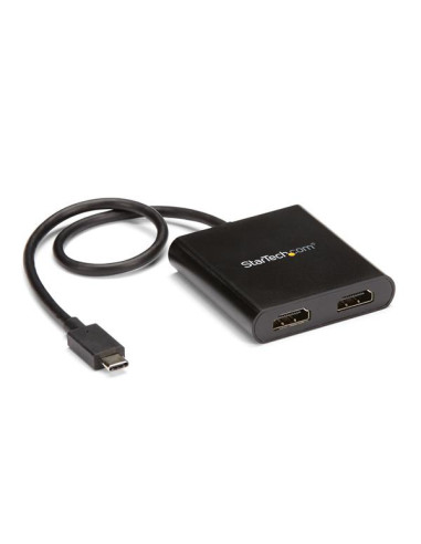 StarTech.com Adattatore USB-C a doppio HDMI, MST Hub USB Tipo C multi monitor, splitter HDMI 4K 30Hz per laptop USB type C, HDR,