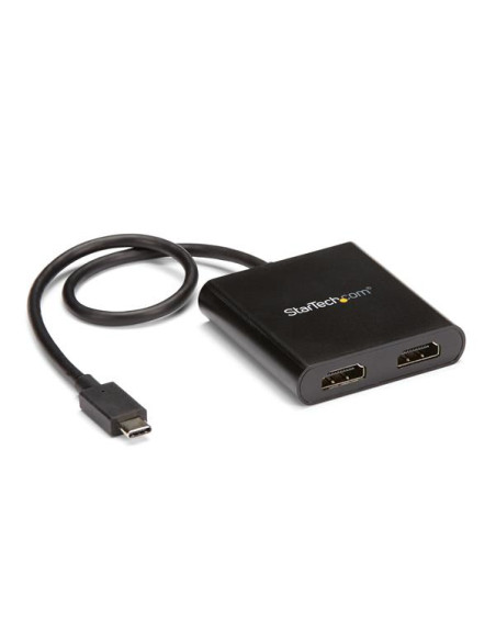 StarTech.com Adattatore USB-C a doppio HDMI, MST Hub USB Tipo C multi monitor, splitter HDMI 4K 30Hz per laptop USB type C, HDR,