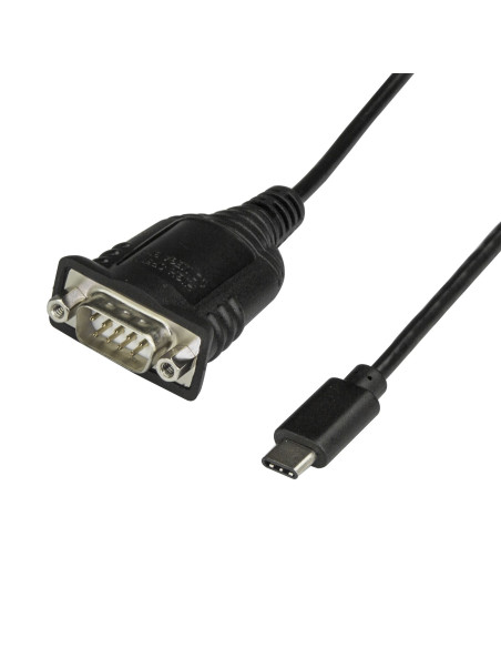 StarTech.com Cavo adattatore da USB C a seriale da 40cm - Cavo convertitore da USB tipo C a RS232 (DB9) - Cavo seriale USB type 