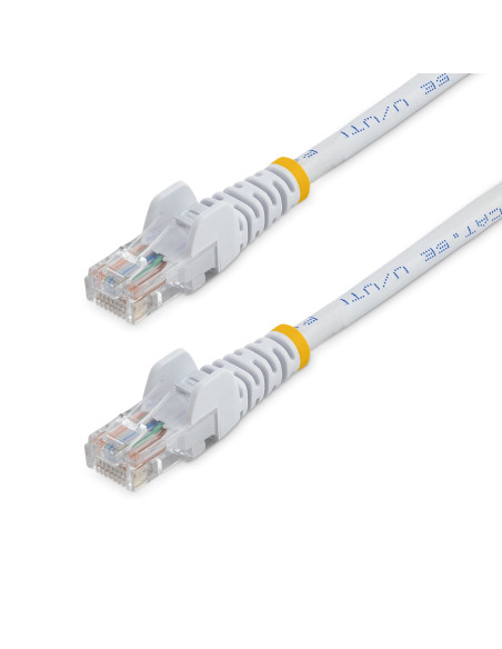 StarTech.com Cavo di Rete da 10m Bianco Cat5e Ethernet RJ45 Antigroviglio