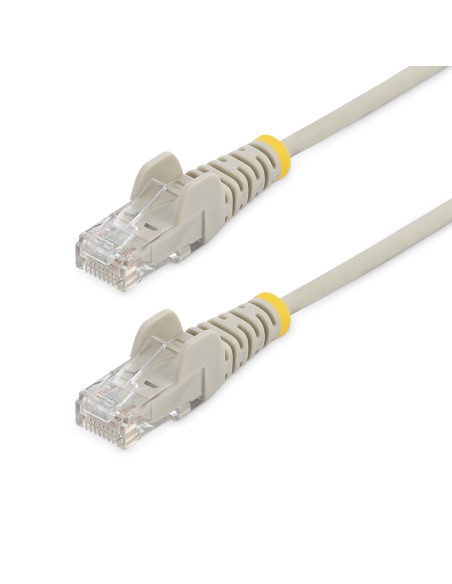 StarTech.com Cavo di Rete Ethernet Snagless CAT6 da 3m - Cavo Patch antigroviglio slim RJ45 - Grigio