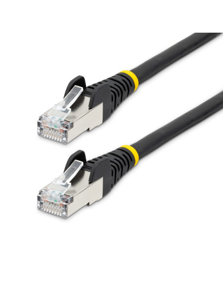 StarTech.com Cavo Ethernet CAT 6a - 1,5m - Nero - Cavo di rete LAN Low Smoke Zero Halogen (LSZH) - 10GbE 500MHz 100W PoE++ - Fil