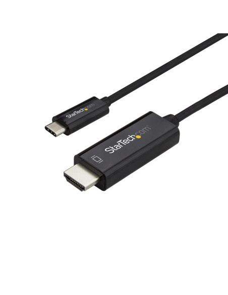 StarTech.com Cavo USB-C a HDMI da 3m - Cavetto USB 3.1 Tipo C a HDMI - 4k a 60Hz - Nero