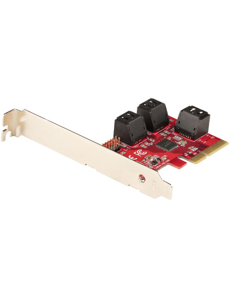 StarTech.com Scheda PCI Express 3.0 a SATA - Scheda di Espansione PCIe SATA a 6 porte - 6 Gbps - Staffa a Profilo Basso - Connet