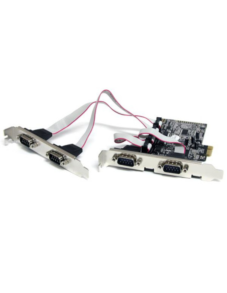 StarTech.com Scheda seriale PCI Express nativa a 4 porte RS-232 con 16550 UART