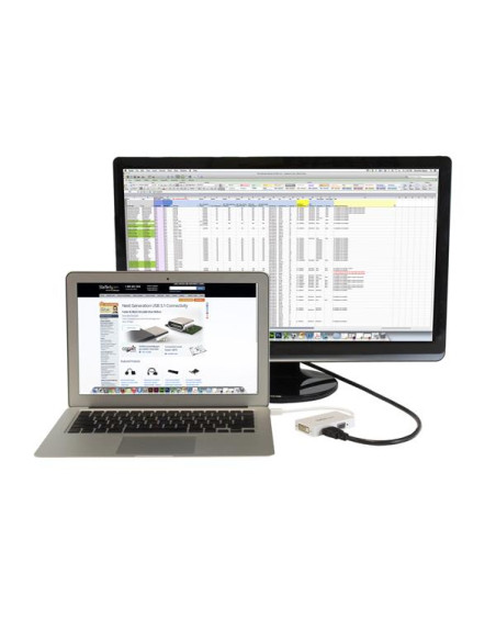 StarTech.com Adattatore Mini DisplayPort a HDMI, DVI & VGA - Convertitore mDP per macbook 3 in 1 - bianco