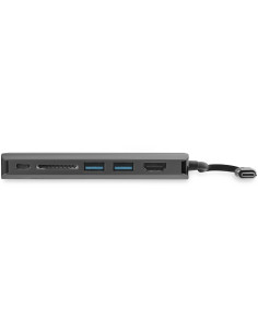 StarTech.com Adattatore multiporta USB-C - Dock da viaggio USB tipo C a HDMI 4K, 3x USB 3.0 hub, SD / SDHC, GbE, pass-through PD 2