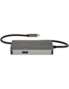 StarTech.com Adattatore multiporta USB-C a HDMI 4K 30 Hz o VGA 1080p - Convertitore USB C con HUB USB a 3 porte e 100W Power Del 2