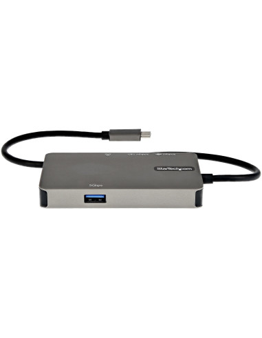 StarTech.com Adattatore multiporta USB-C a HDMI 4K 30 Hz o VGA 1080p - Convertitore USB C con HUB USB a 3 porte e 100W Power Del
