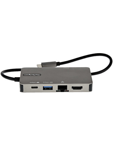 StarTech.com Adattatore multiporta USB-C a HDMI 4K 30 Hz o VGA 1080p - Convertitore USB C con HUB USB a 3 porte e 100W Power Del