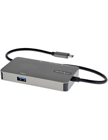 StarTech.com Adattatore multiporta USB-C a HDMI 4K 30 Hz o VGA 1080p - Convertitore USB C con HUB USB a 3 porte e 100W Power Del