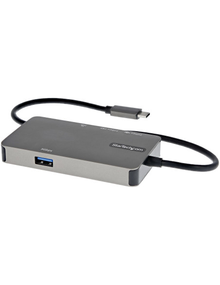 StarTech.com Adattatore multiporta USB-C a HDMI 4K 30 Hz o VGA 1080p - Convertitore USB C con HUB USB a 3 porte e 100W Power Del