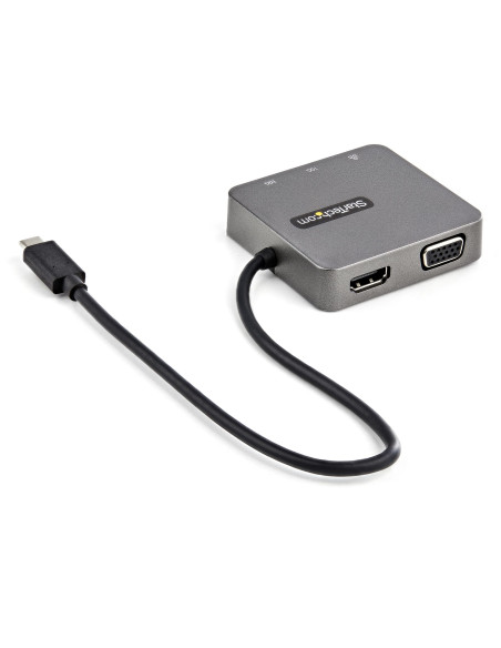 StarTech.com Adattatore multiporta USB-C a HDMI e VGA - Docking station USB 3.1 Gen 2 10Gbps - Cavo da 29 cm
