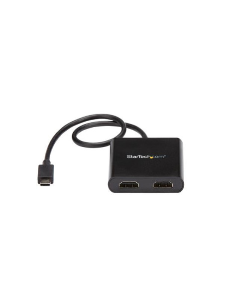 StarTech.com Adattatore USB-C a doppio HDMI, MST Hub USB Tipo C multi monitor, splitter HDMI 4K 30Hz per laptop USB type C, HDR,