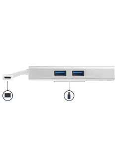 StarTech.com Adattatore USB-C Multiporta - Docking Station da viaggio USB-C con HDMI 4K - 60W Alimentazione Pass-Through, GbE, H 2