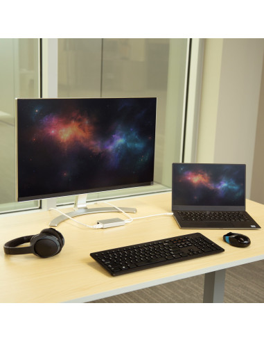 StarTech.com Adattatore USB-C Multiporta - Docking Station da viaggio USB-C con HDMI 4K - 60W Alimentazione Pass-Through, GbE, H