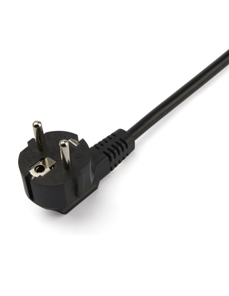 StarTech.com Cavo di Alimentazione per Computer a Y da 2m Cavo Elettrico Splitter AC di Ricambio per PC/Monitor da Schuko a 2x C