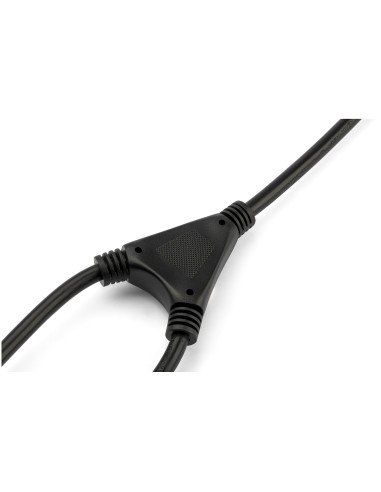 StarTech.com Cavo di Alimentazione per Computer a Y da 2m Cavo Elettrico Splitter AC di Ricambio per PC/Monitor da Schuko a 2x C