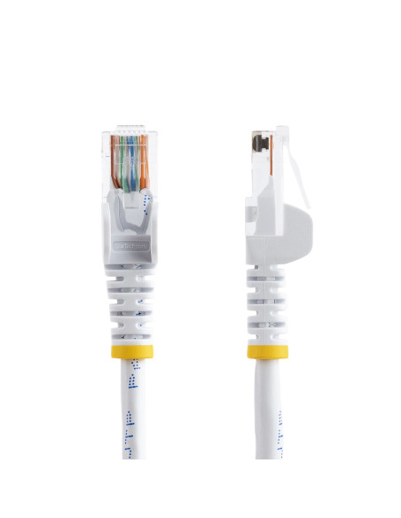 StarTech.com Cavo di Rete da 10m Bianco Cat5e Ethernet RJ45 Antigroviglio