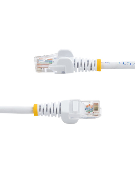 StarTech.com Cavo di Rete da 10m Bianco Cat5e Ethernet RJ45 Antigroviglio
