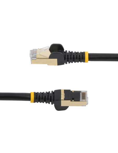 StarTech.com Cavo di Rete Ethernet Cat6a - Cavo Schermato STP da 1m - Nero