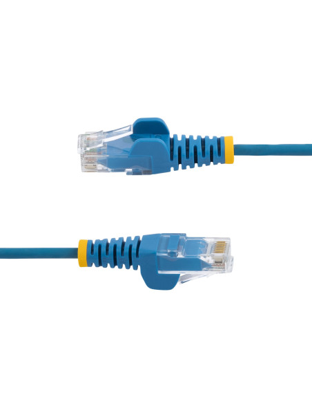 StarTech.com Cavo di Rete Ethernet Snagless CAT6 da 3m - Cavo Patch antigroviglio slim RJ45 - Blu