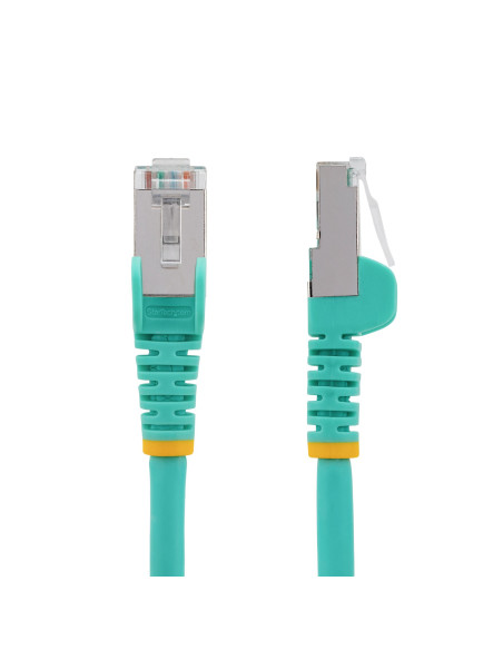 StarTech.com Cavo Ethernet CAT 6a - 5m - Acqua - Cavo di rete LAN Low Smoke Zero Halogen (LSZH) - 10GbE 500MHz 100W PoE++ - Filo