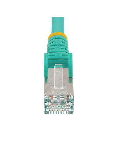 StarTech.com Cavo Ethernet CAT 6a - 5m - Acqua - Cavo di rete LAN Low Smoke Zero Halogen (LSZH) - 10GbE 500MHz 100W PoE++ - Filo