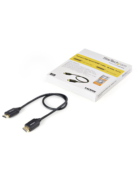 StarTech.com Cavo HDMI ad alta velocità Premium con Ethernet - 4K 60Hz - 0,5 m