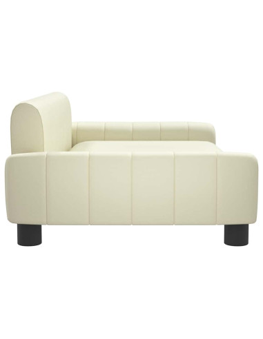 Lettino per Cani Crema 90x53x30 cm in Similpelle