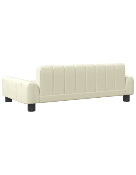 Lettino per Cani Crema 90x53x30 cm in Similpelle