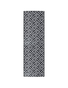 Tappeto da Esterni Bianco e Nero 80x250 cm in PP 2