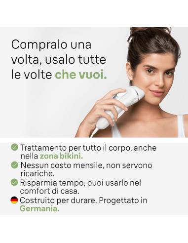 Braun Silk-expert Pro Silk expert Pro 3 PL3020, Epilatore A Luce Pulsata Donna, Per La Rimozione Permanente Dei Peli Visibili A 