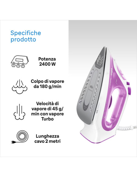 Braun TexStyle 3 Ferro a vapore SI3030PU